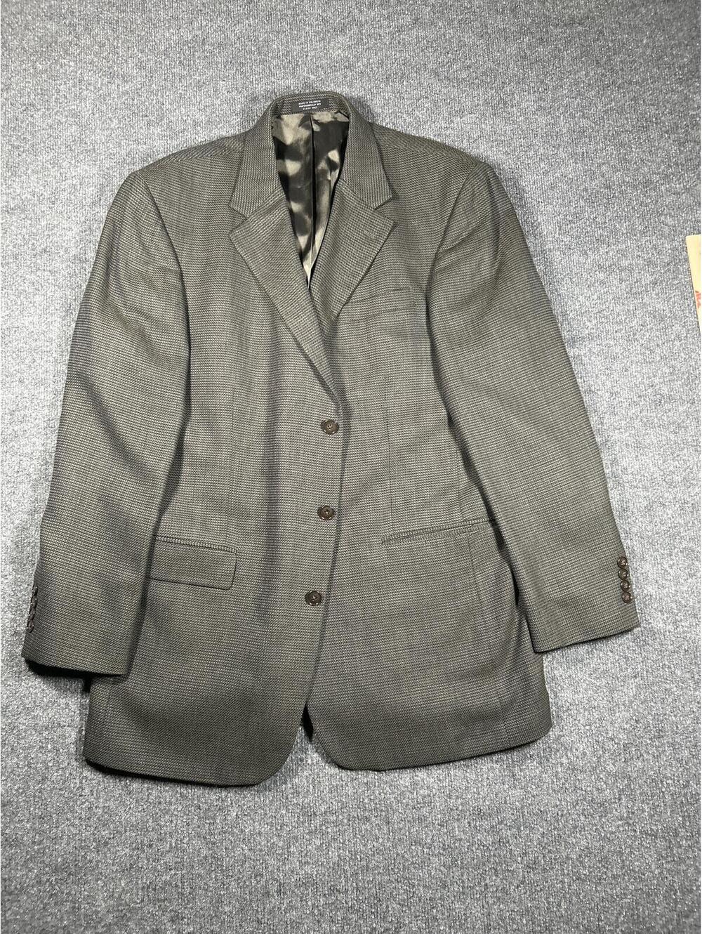 Oscar de la Renta Men's Gray Blazer Jacket